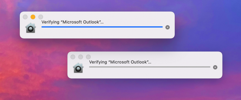 How to Close Verifying Microsoft Outlook on Mac
