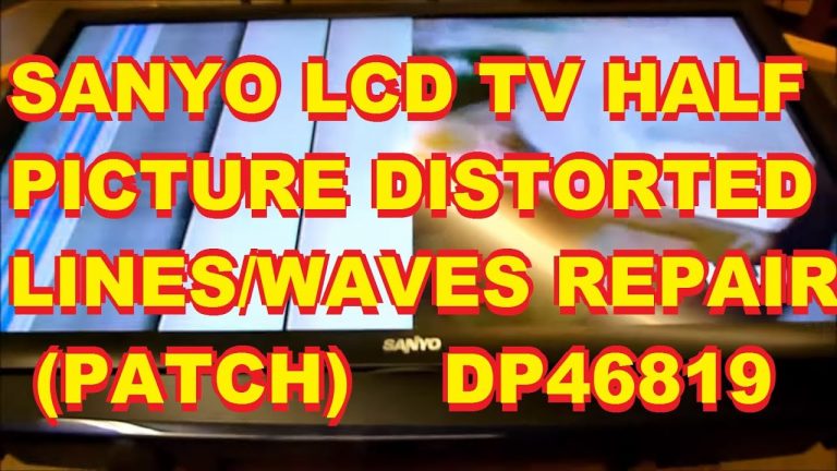 How to Fix Sanyo Tv Color Problems